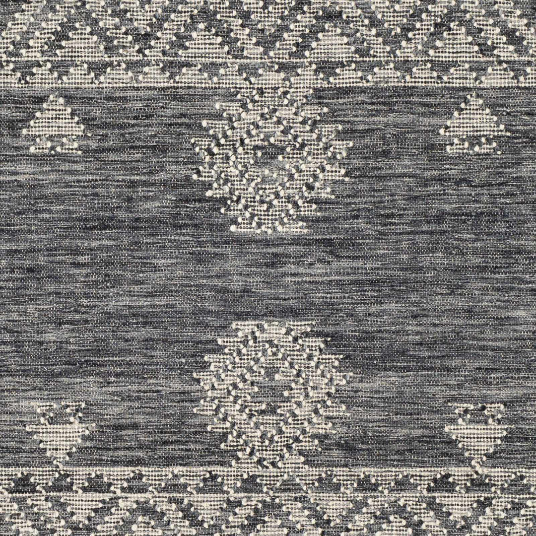 Warrawee Modern Style Charcoal And Ivory Hand Woven Area Rug
