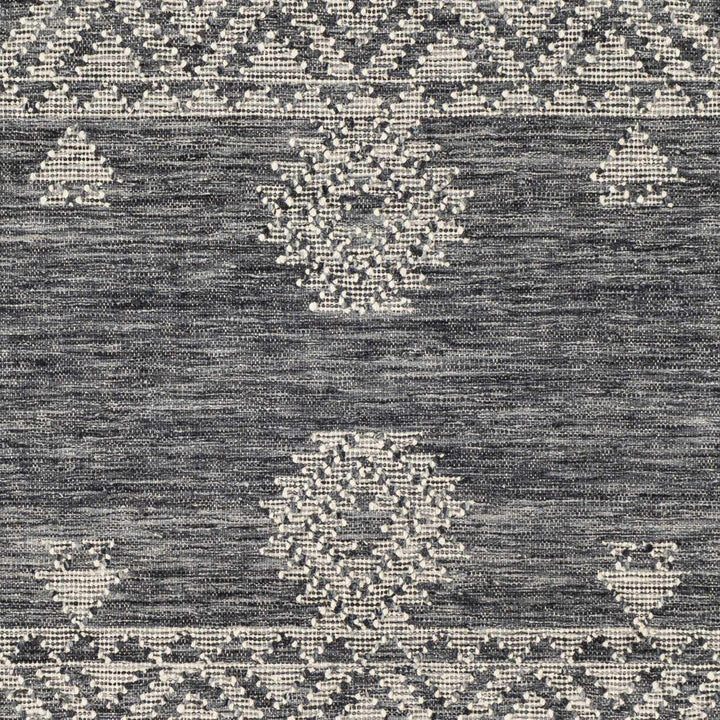 Warrawee Modern Style Charcoal And Ivory Hand Woven Area Rug