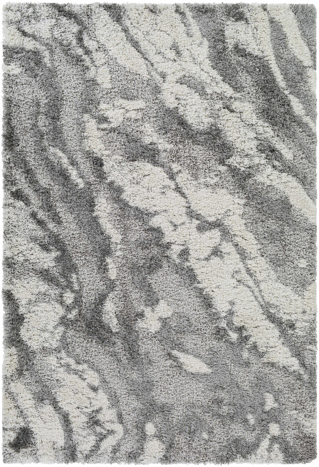 Washtucna Gray Modern Abstract Design Area Rug
