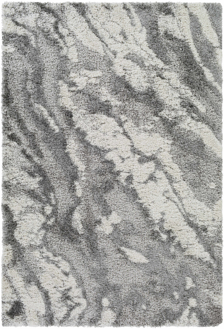 Washtucna Gray Modern Abstract Design Area Rug
