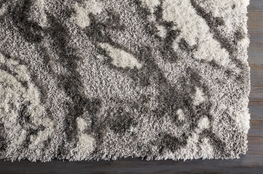 Washtucna Gray Modern Abstract Design Area Rug
