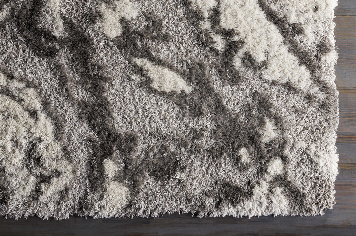 Washtucna Gray Modern Abstract Design Area Rug