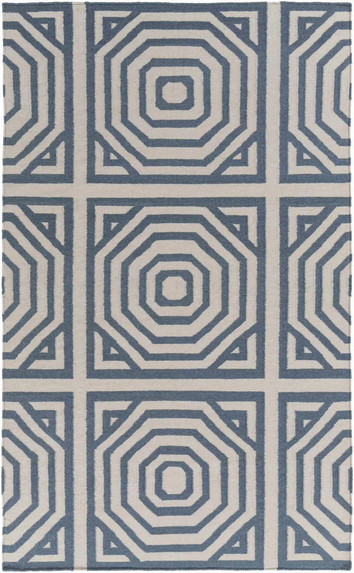 Westbrook Ivory And Gray Modern Style Hand Woven Wool Area Rug