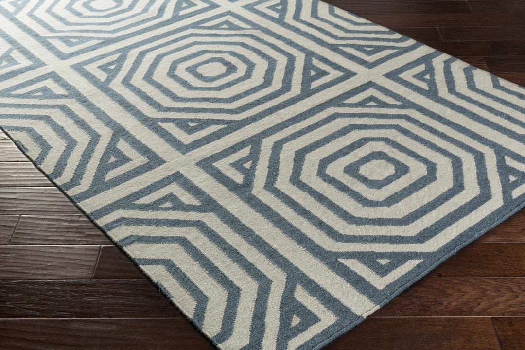 Westbrook Ivory And Gray Modern Style Hand Woven Wool Area Rug