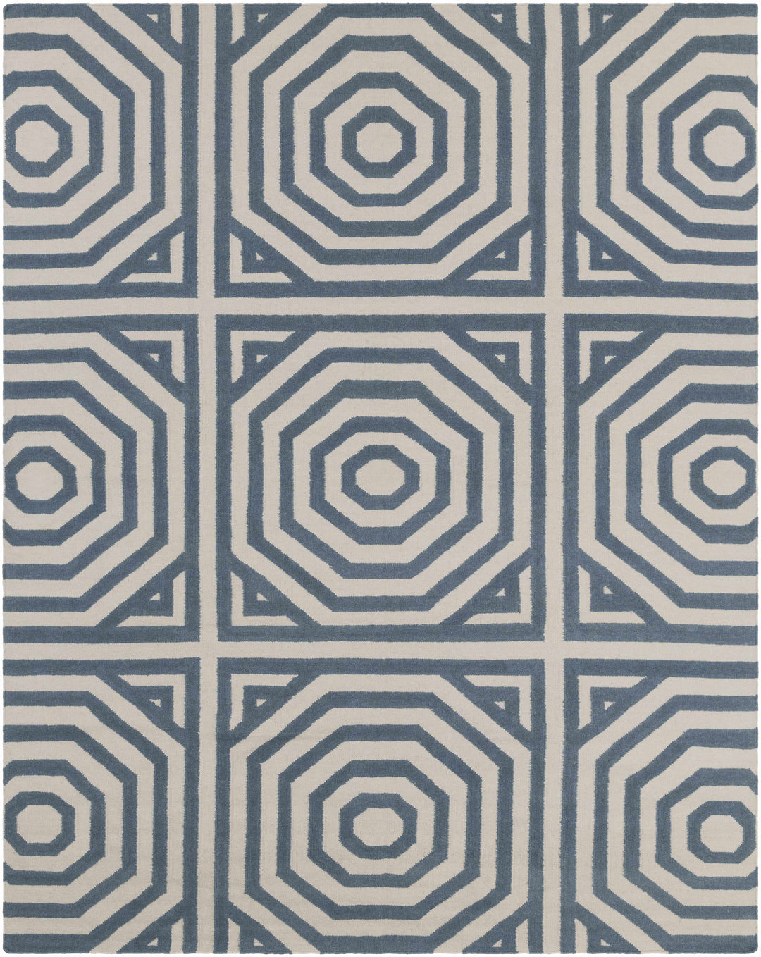 Westbrook Ivory And Gray Modern Style Hand Woven Wool Area Rug