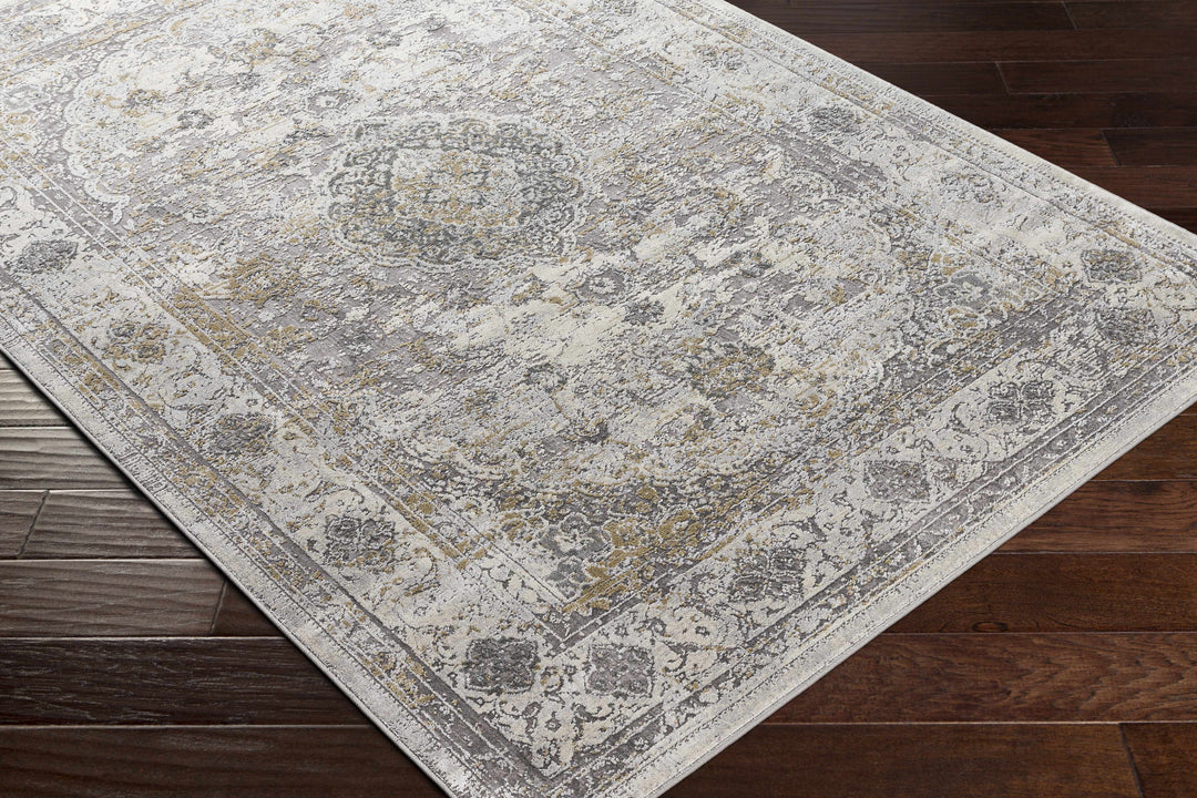 Withams Gray Traditional Style Area Rug