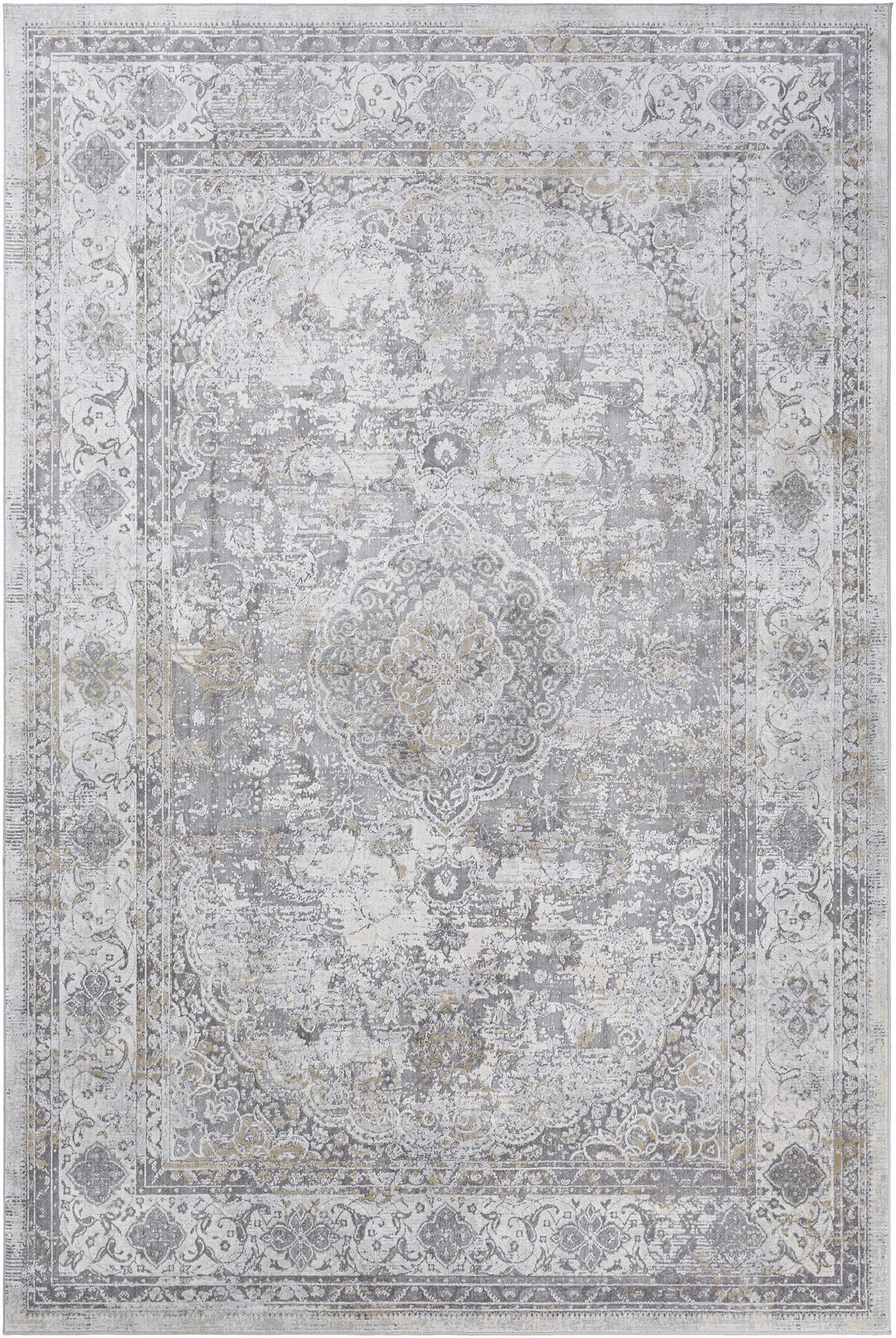 Withams Gray Traditional Style Area Rug