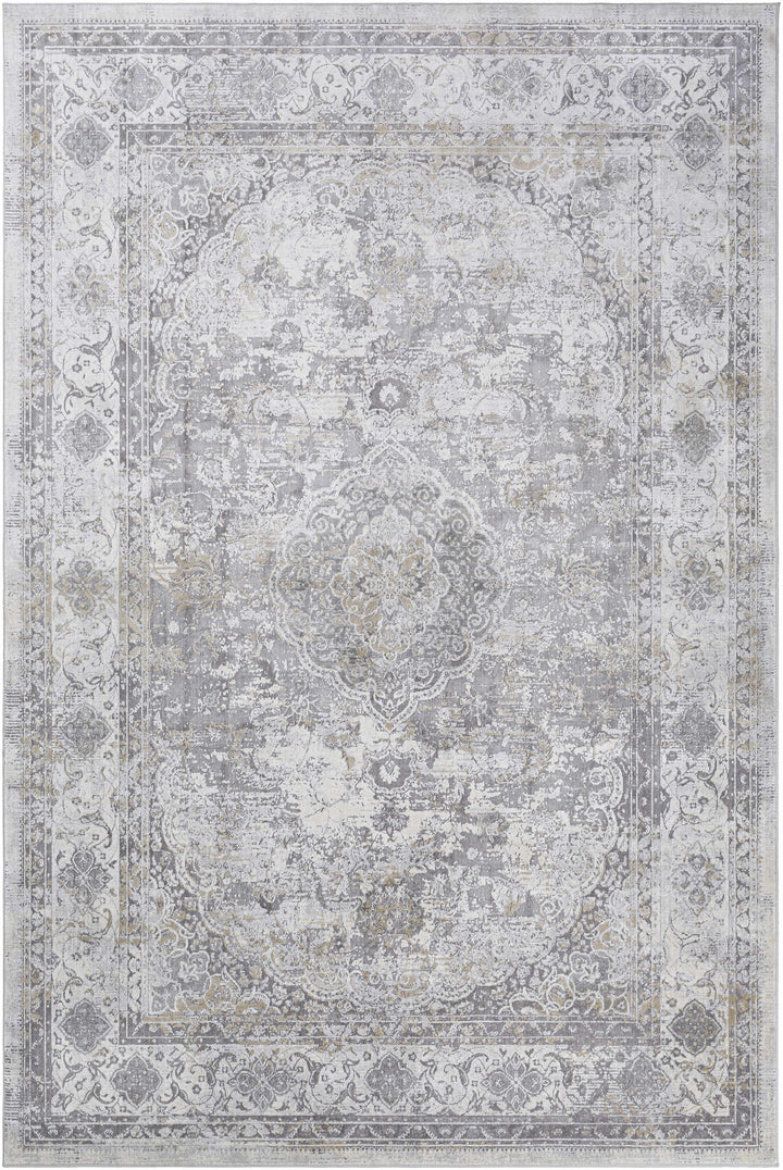 Withams Gray Traditional Style Area Rug
