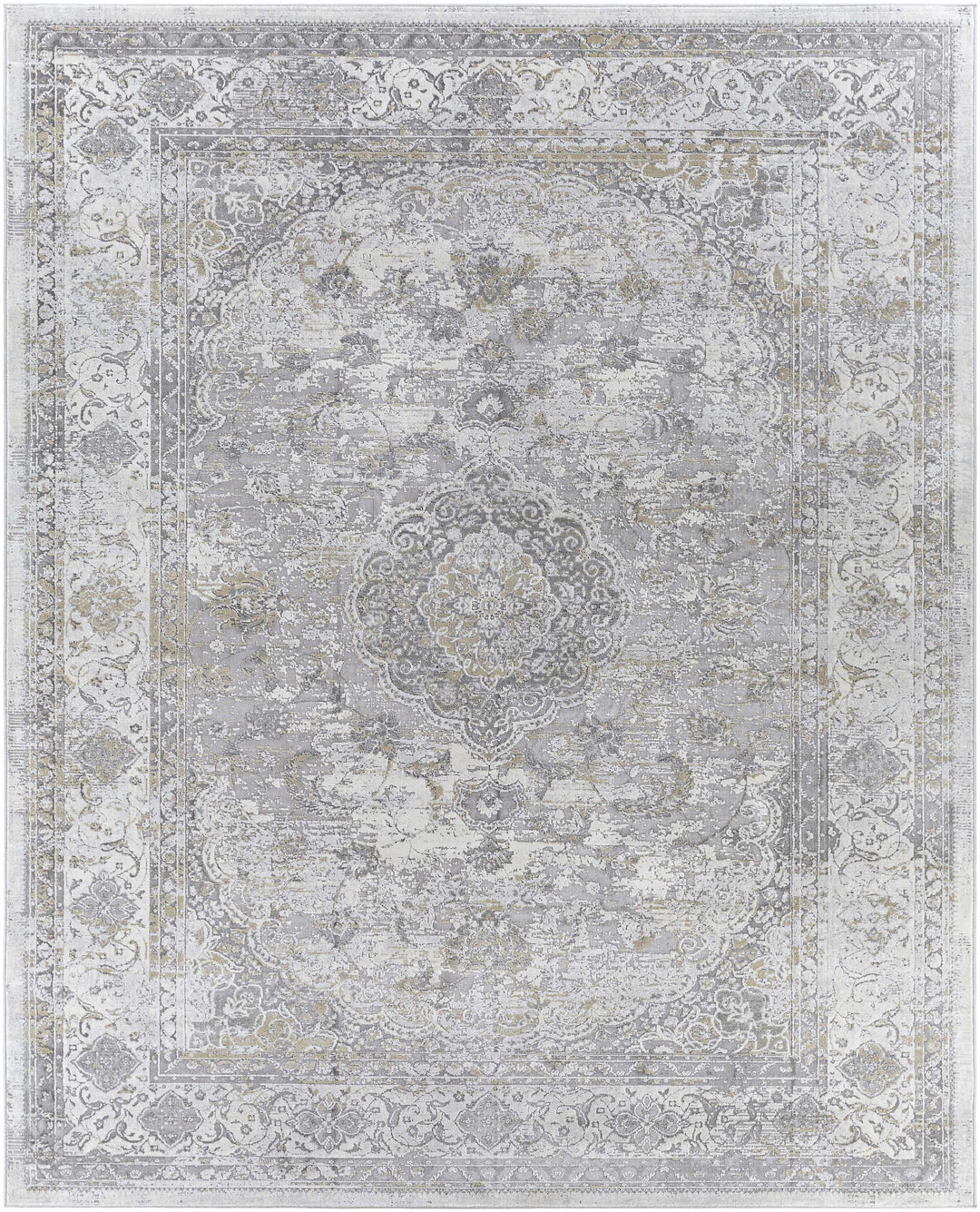 Withams Gray Traditional Style Area Rug