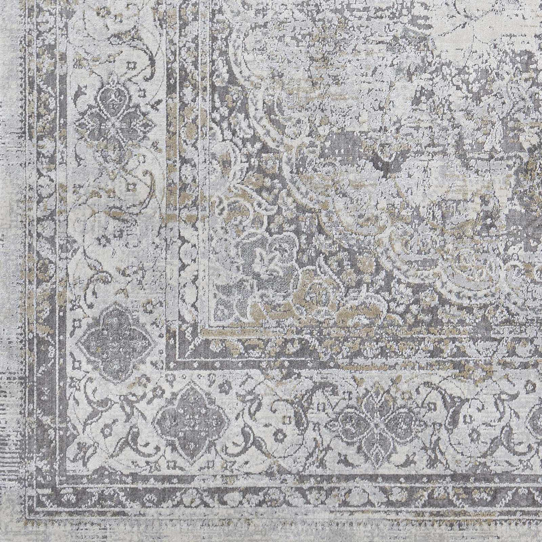 Withams Gray Traditional Style Area Rug