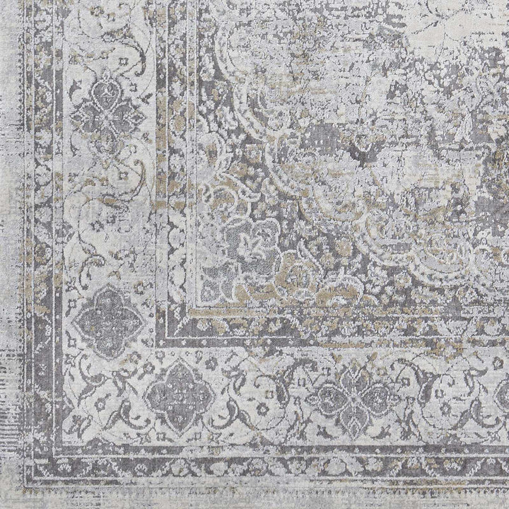 Withams Gray Traditional Style Area Rug