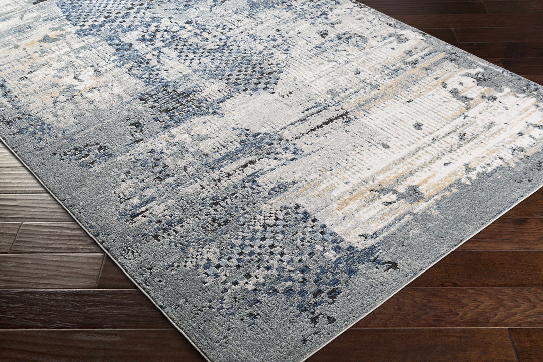 Waterboro Modern Abstract Design Gray Area Rug
