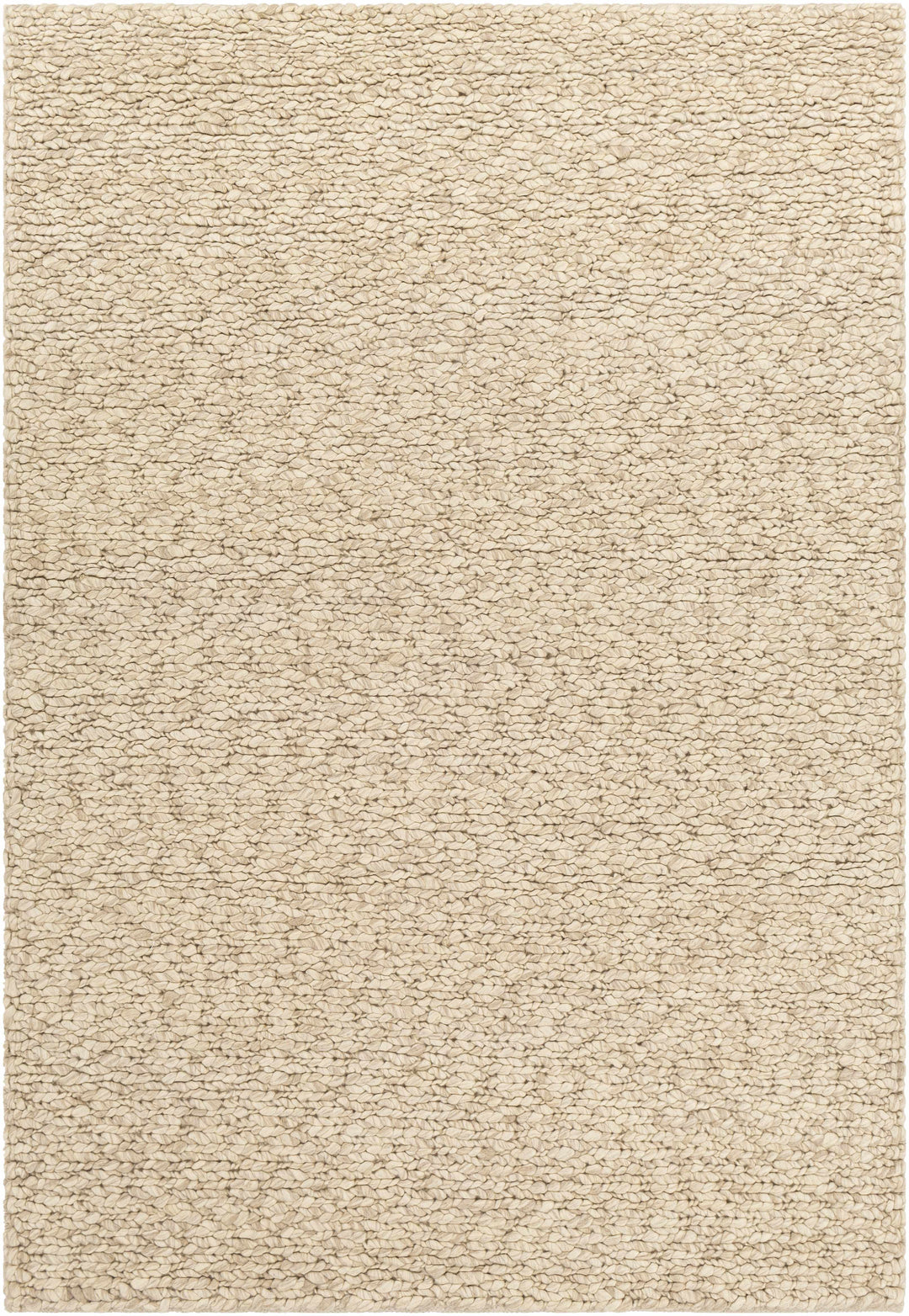 Wurtland Modern Style Beige Hand Woven Wool Area Rug