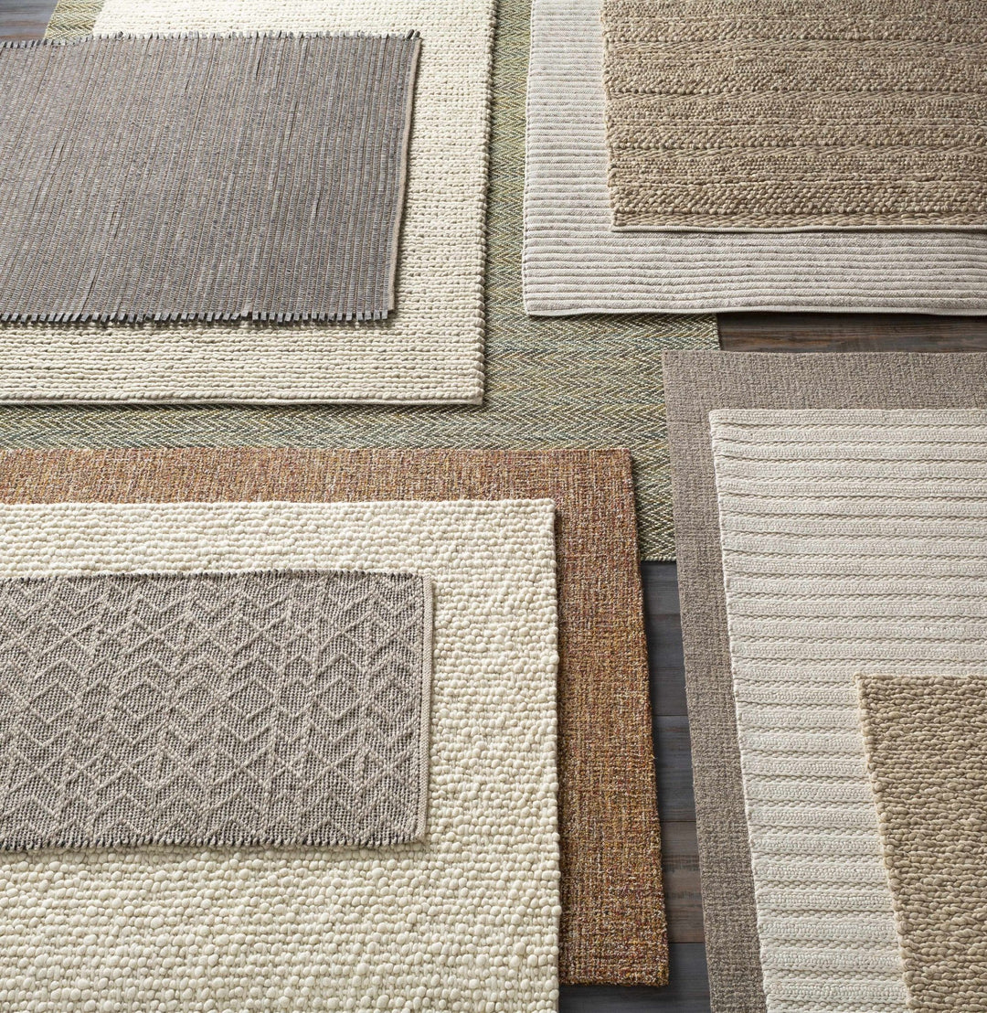 Wurtland Modern Style Beige Hand Woven Wool Area Rug - The Rug Decor