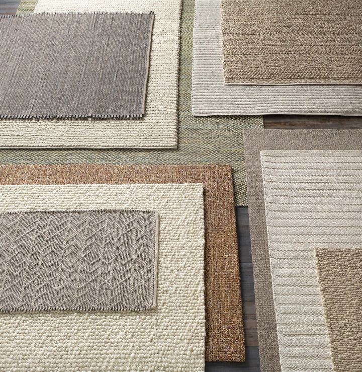 Wurtland Modern Style Beige Hand Woven Wool Area Rug - The Rug Decor