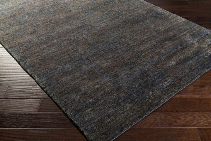 Wyano Contemporary Charcoal Hand Knotted Jute Rug - The Rug Decor