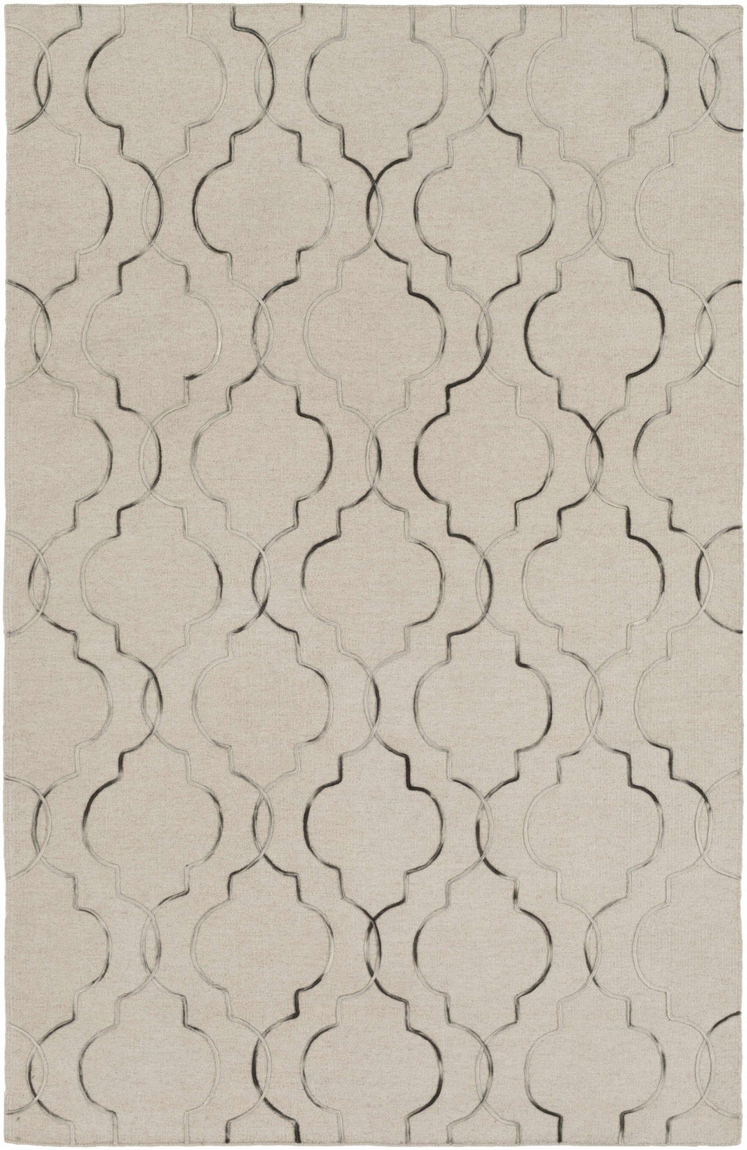 Wycombe Beige Modern Style Hand Woven Wool Area Rug - The Rug Decor
