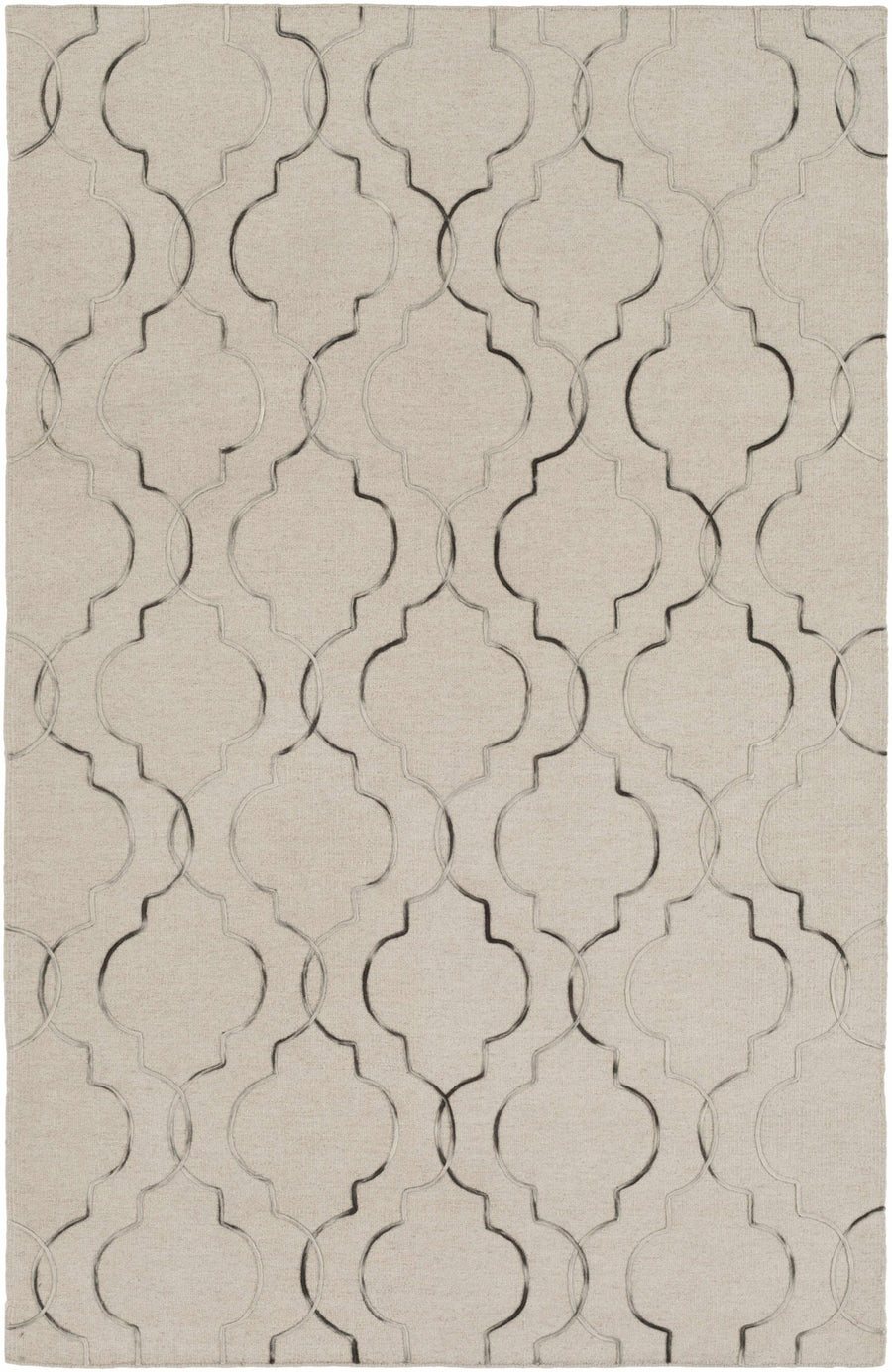 Wycombe Beige Modern Style Hand Woven Wool Area Rug - The Rug Decor