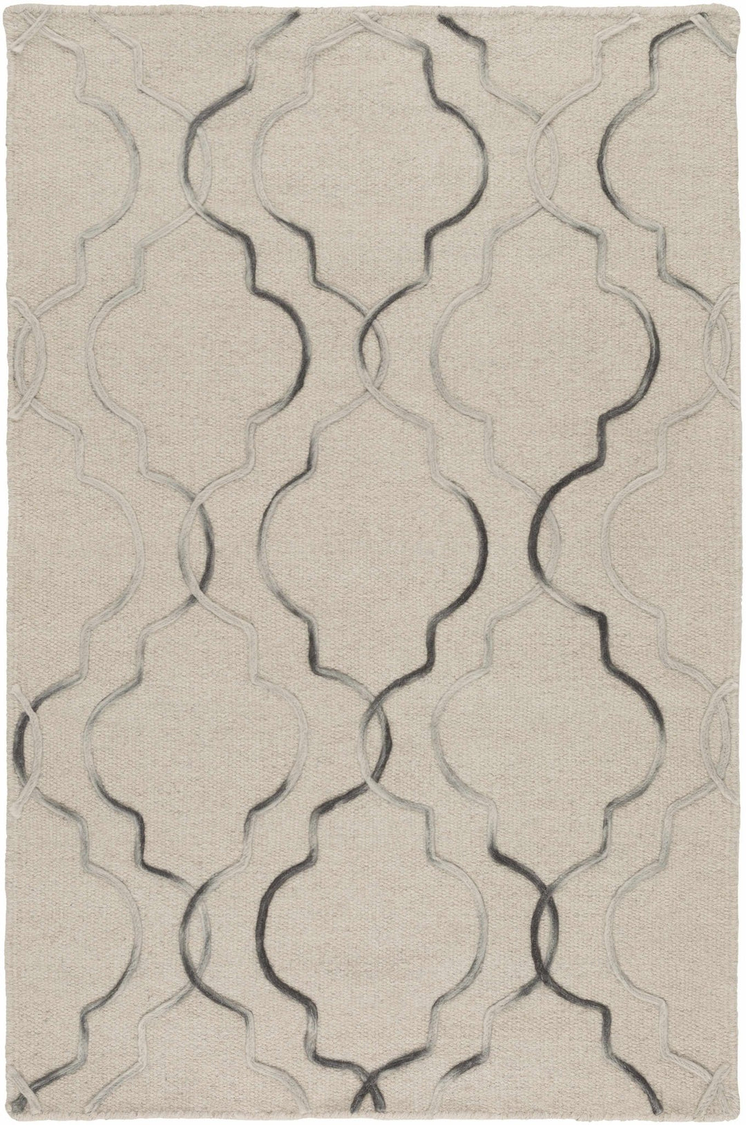 Wycombe Beige Modern Style Hand Woven Wool Area Rug - The Rug Decor