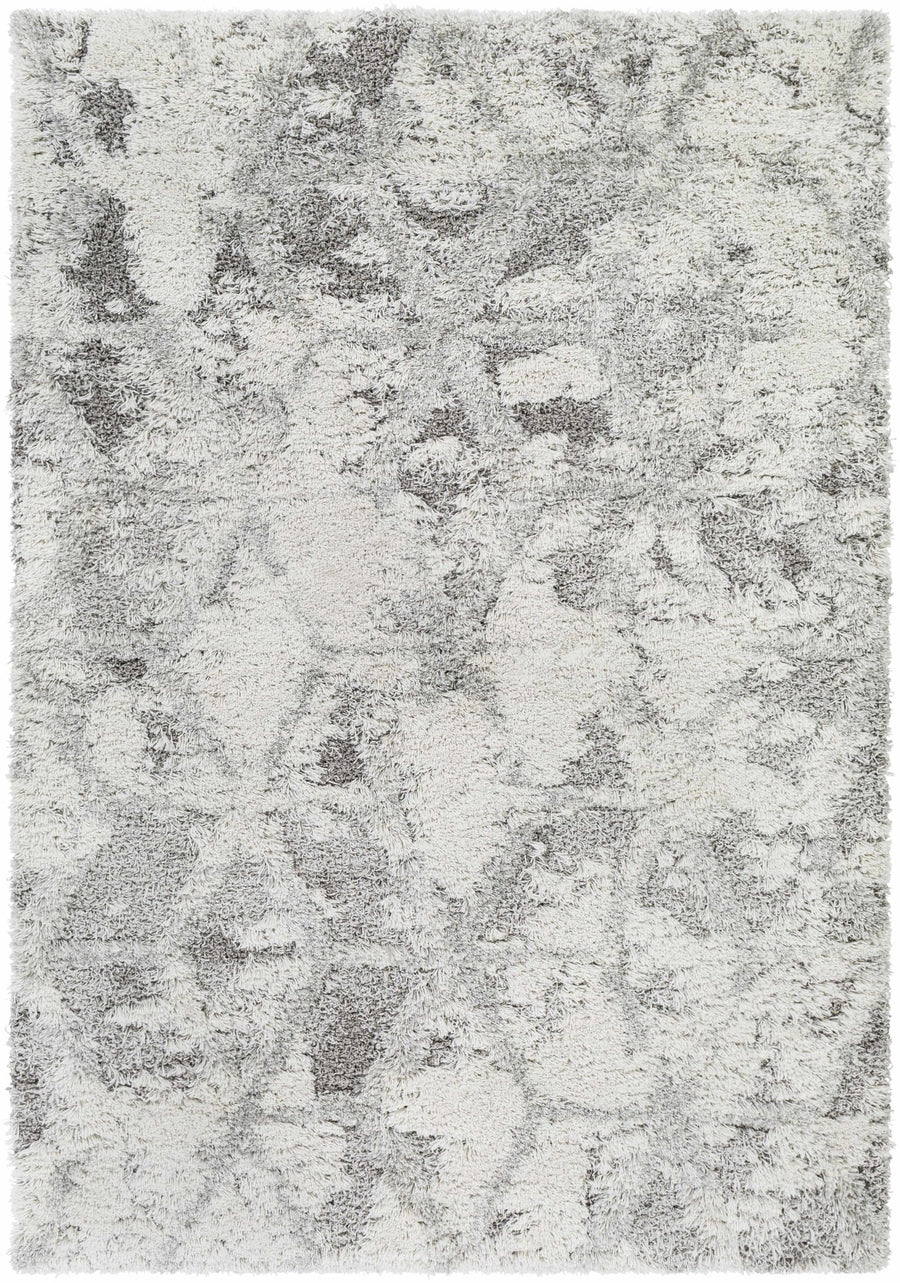 Wynantskill Gray And Ivory Modern Abstract Design Rug - The Rug Decor