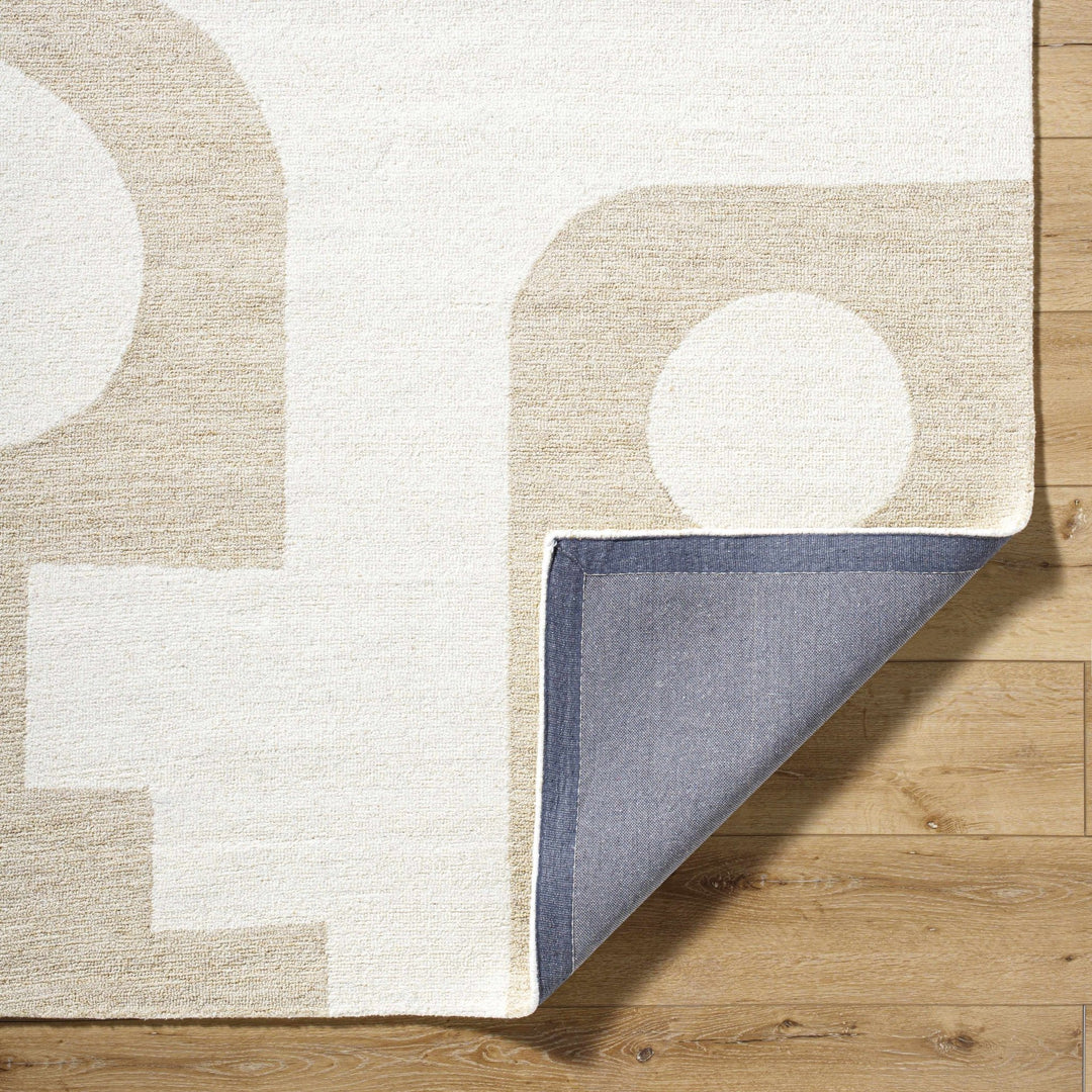 Xaila Contemporary Style Ivory And Beige Area Rug - The Rug Decor