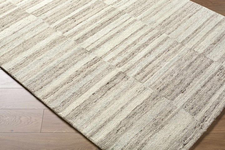 Xanti Contemporary Style Taupe Hand Tufted Wool Rug - The Rug Decor