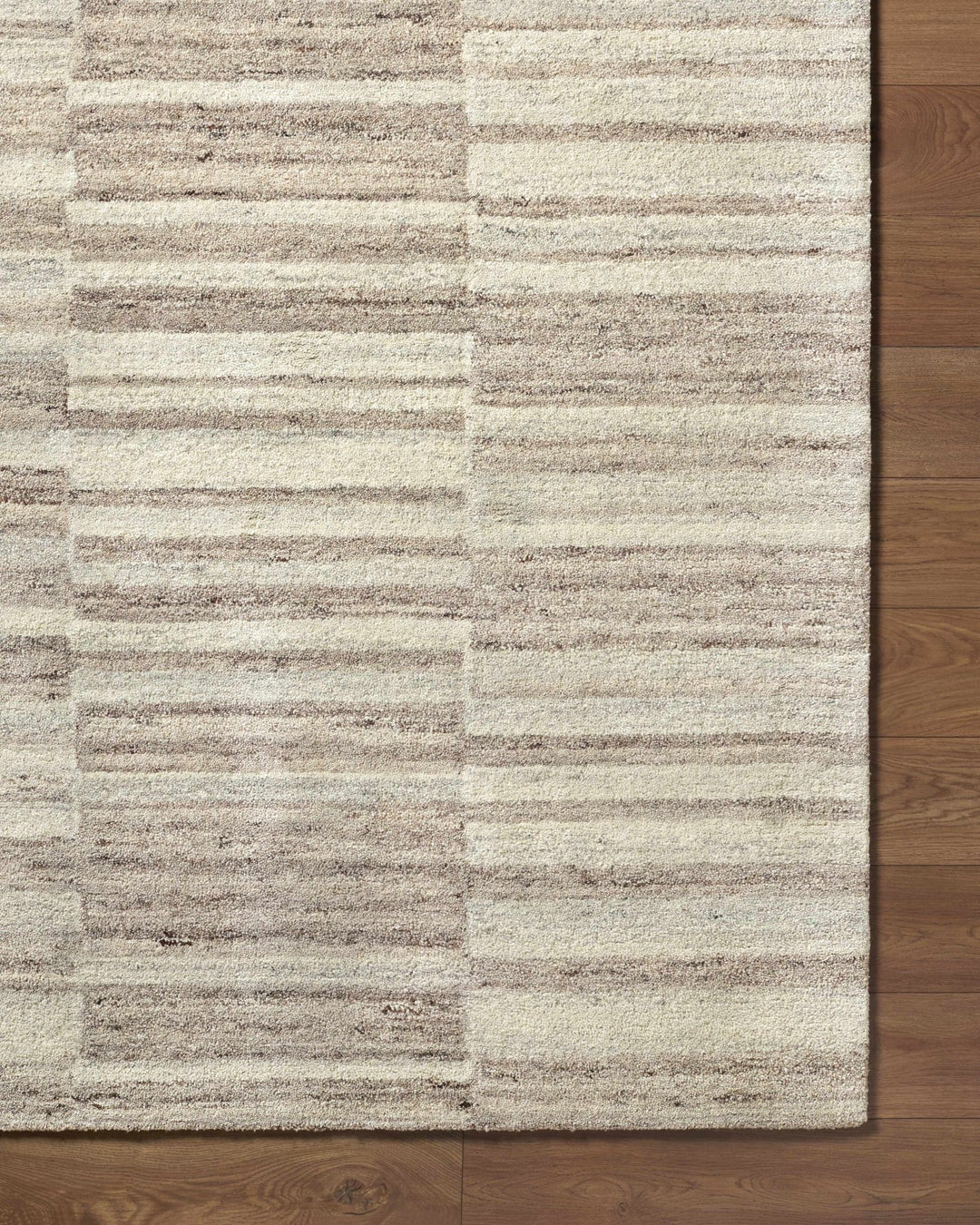 Xanti Contemporary Style Taupe Hand Tufted Wool Rug - The Rug Decor