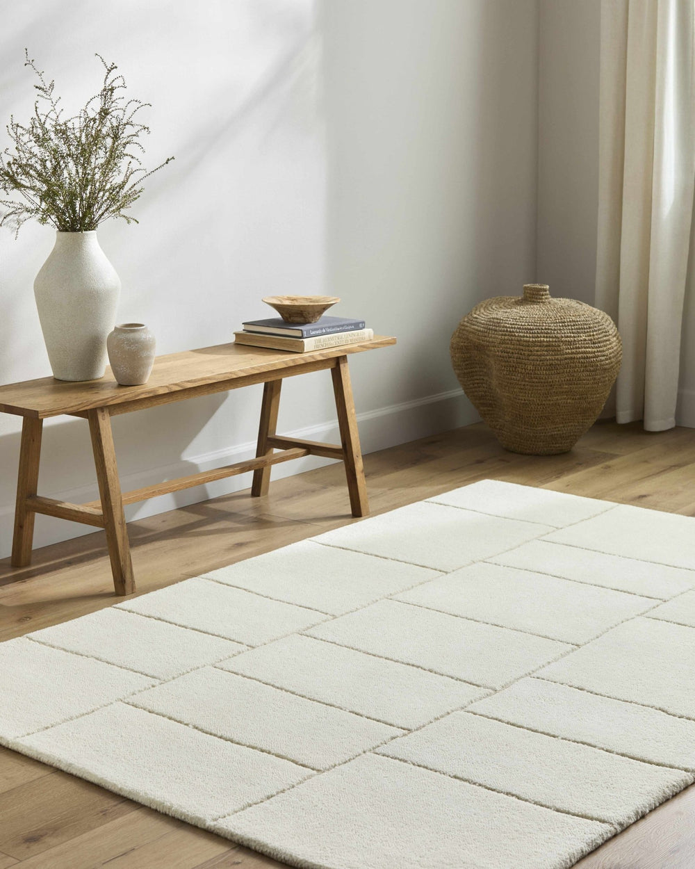 Xylia Contemporary Geometrical Ivory Rug - The Rug Decor