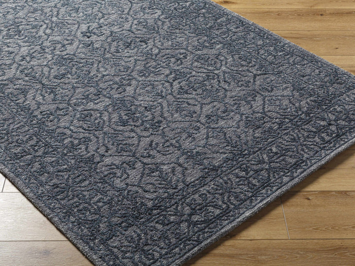 Yadid Traditional Style Charcoal And Gray Wool Area Rug - The Rug Decor