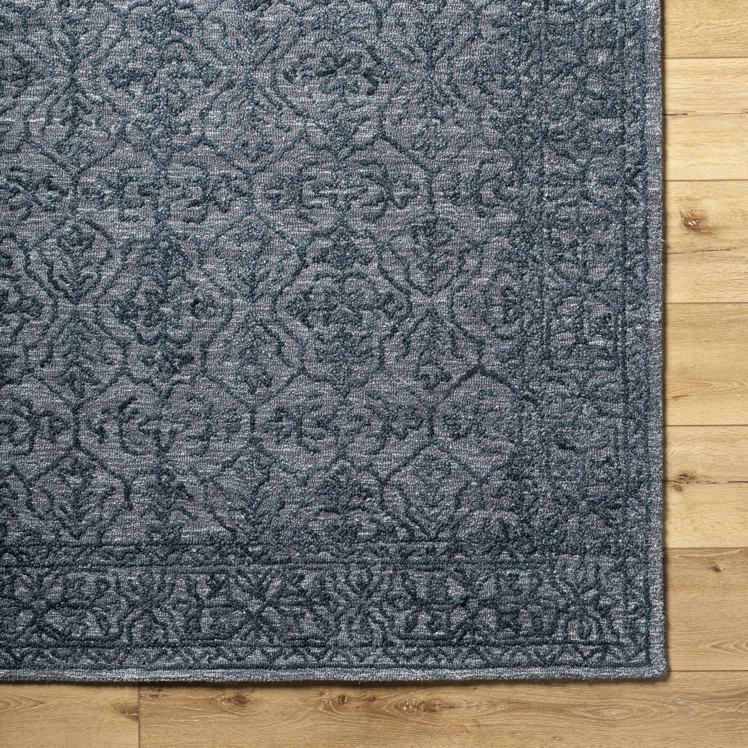 Yadid Traditional Style Charcoal And Gray Wool Area Rug - The Rug Decor