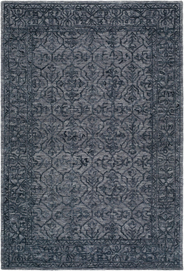 Yadid Traditional Style Charcoal And Gray Wool Area Rug - The Rug Decor