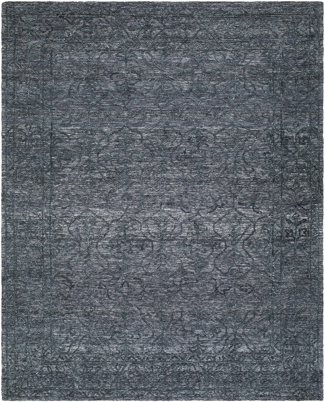 Yadid Traditional Style Charcoal And Gray Wool Area Rug - The Rug Decor