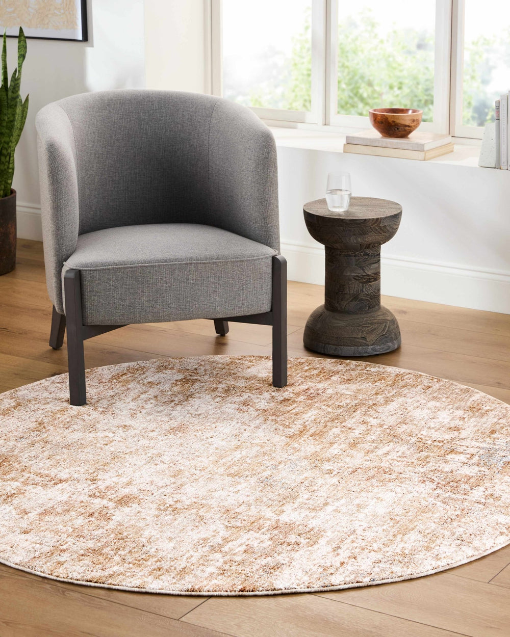 Yakov Contemporary Abstract Beige And Tan Rug - The Rug Decor