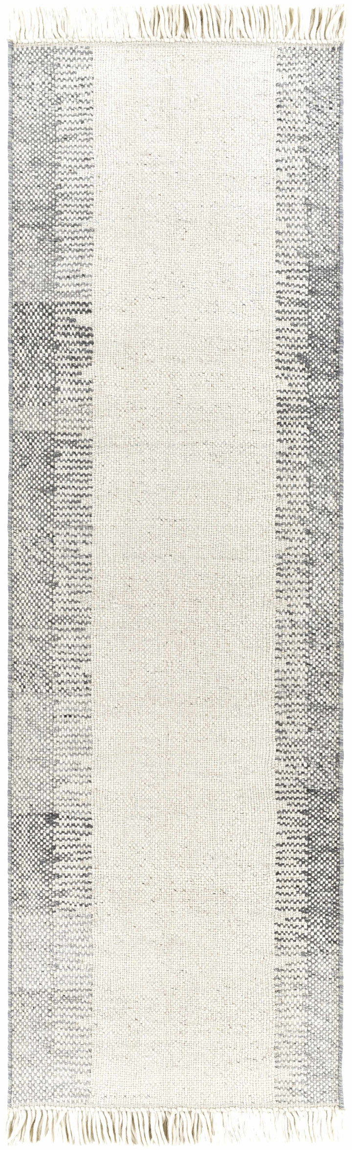 Yamachiche Modern Style Ivory And Charcoal Hand Woven Area Rug