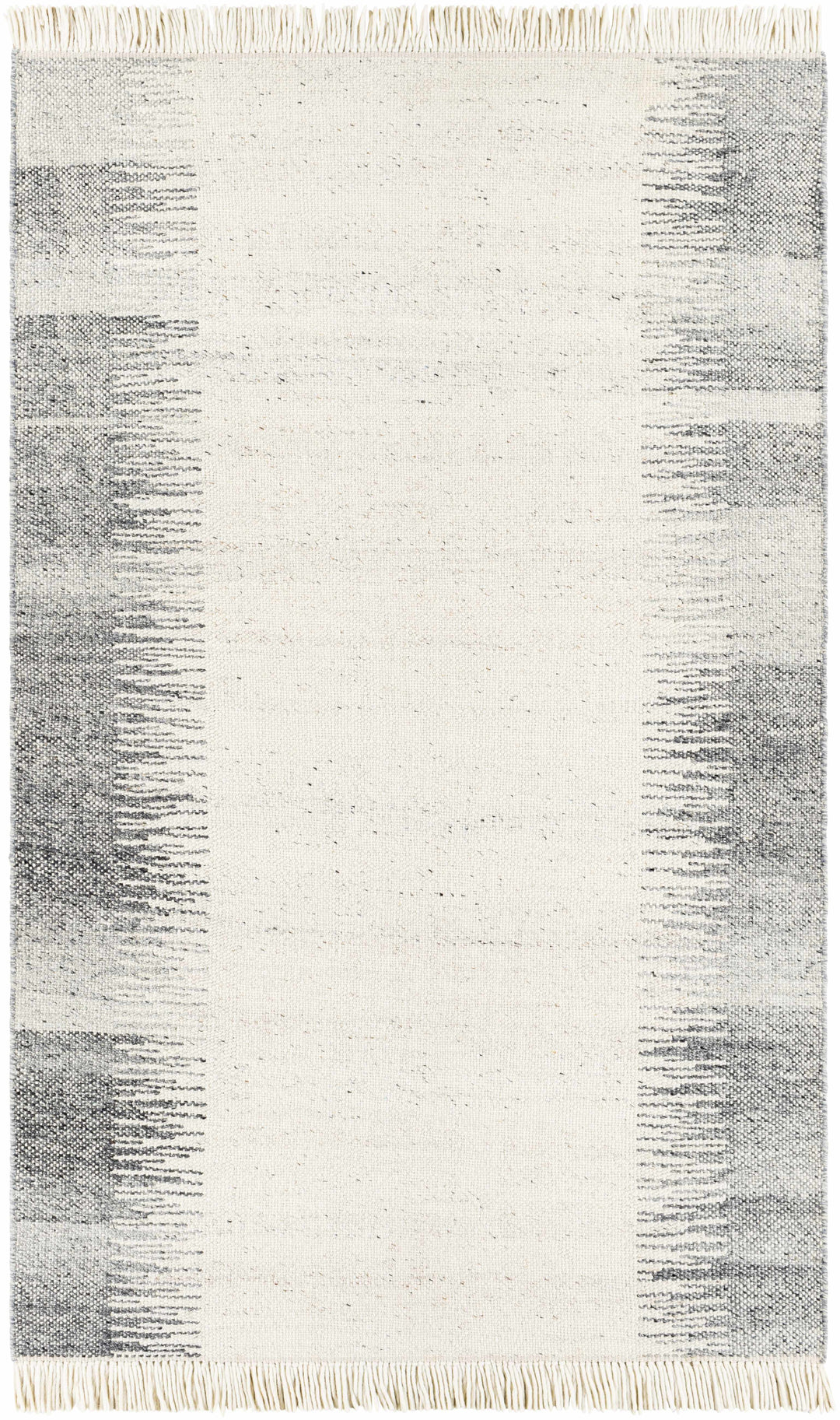Yamachiche Modern Style Ivory And Charcoal Hand Woven Area Rug