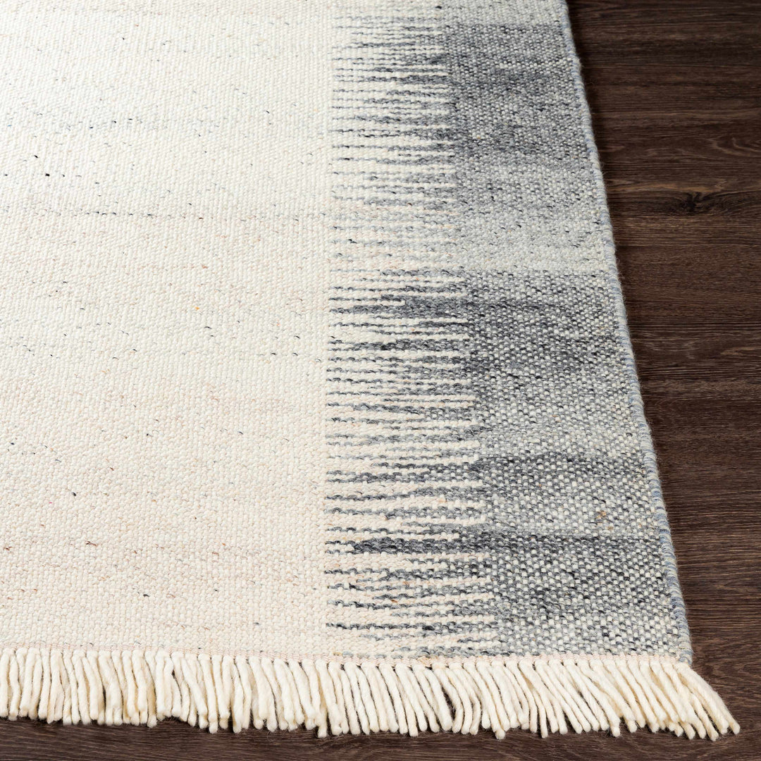 Yamachiche Modern Style Ivory And Charcoal Hand Woven Area Rug