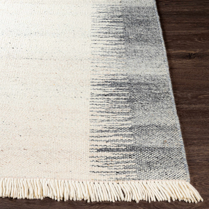 Yamachiche Modern Style Ivory And Charcoal Hand Woven Area Rug