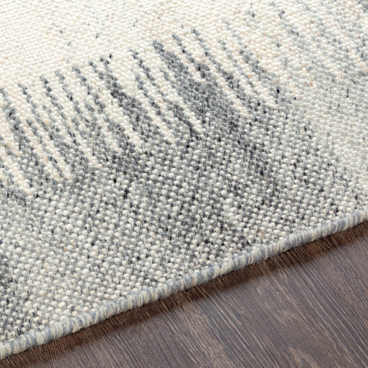 Yamachiche Modern Style Ivory And Charcoal Hand Woven Area Rug