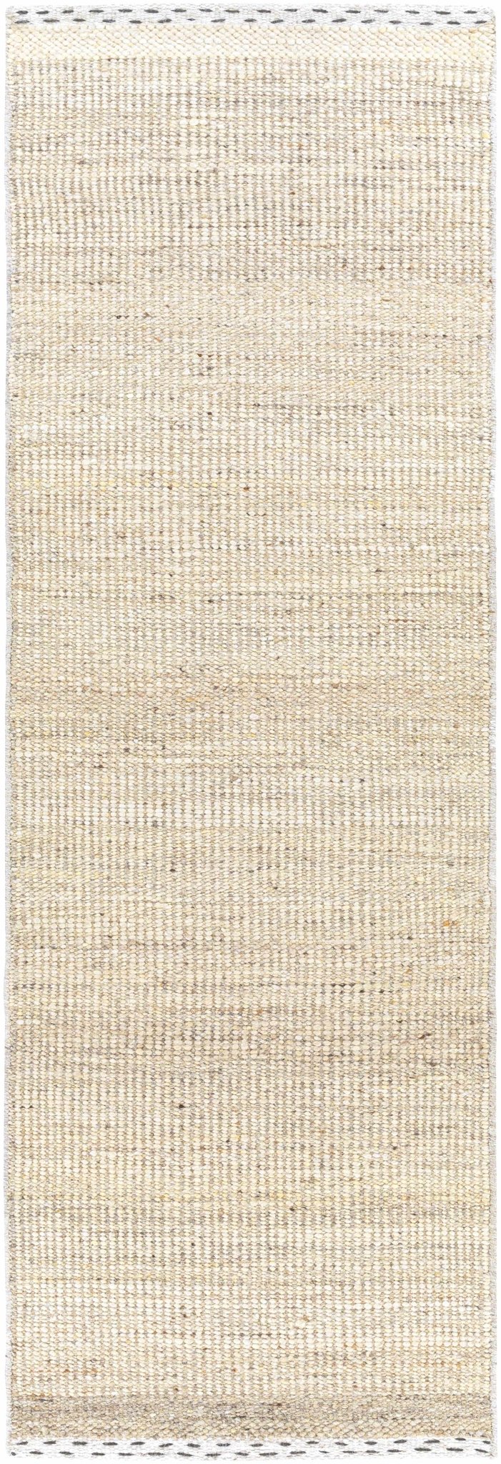 Yaniklar Transitional Design Beige Hand Woven Wool Rug - The Rug Decor