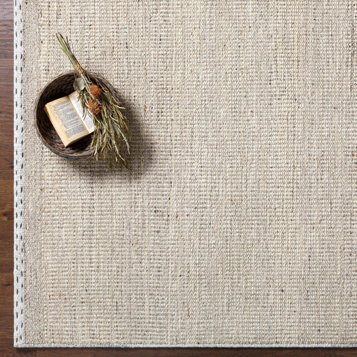 Yaniklar Transitional Design Beige Hand Woven Wool Rug - The Rug Decor