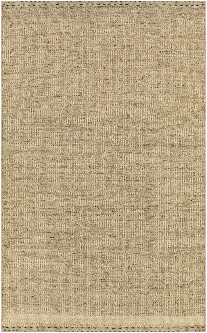 Yaniklar Transitional Design Beige Hand Woven Wool Rug - The Rug Decor