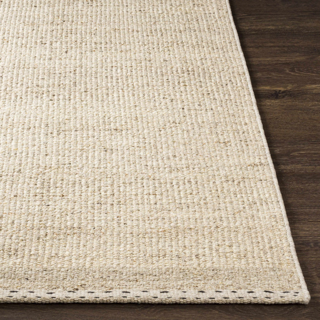 Yaniklar Transitional Design Beige Hand Woven Wool Rug - The Rug Decor
