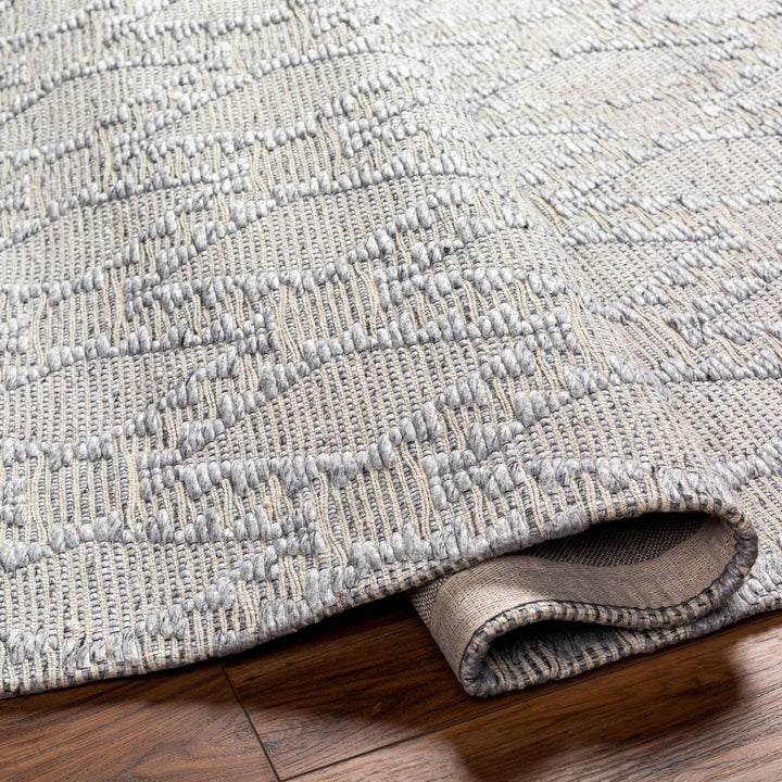 Yank Bohemian Design Gray Hand Woven Wool Rug - The Rug Decor
