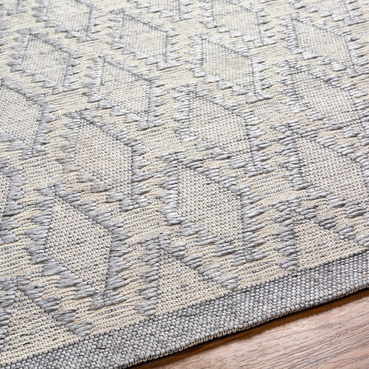 Yank Bohemian Design Gray Hand Woven Wool Rug - The Rug Decor
