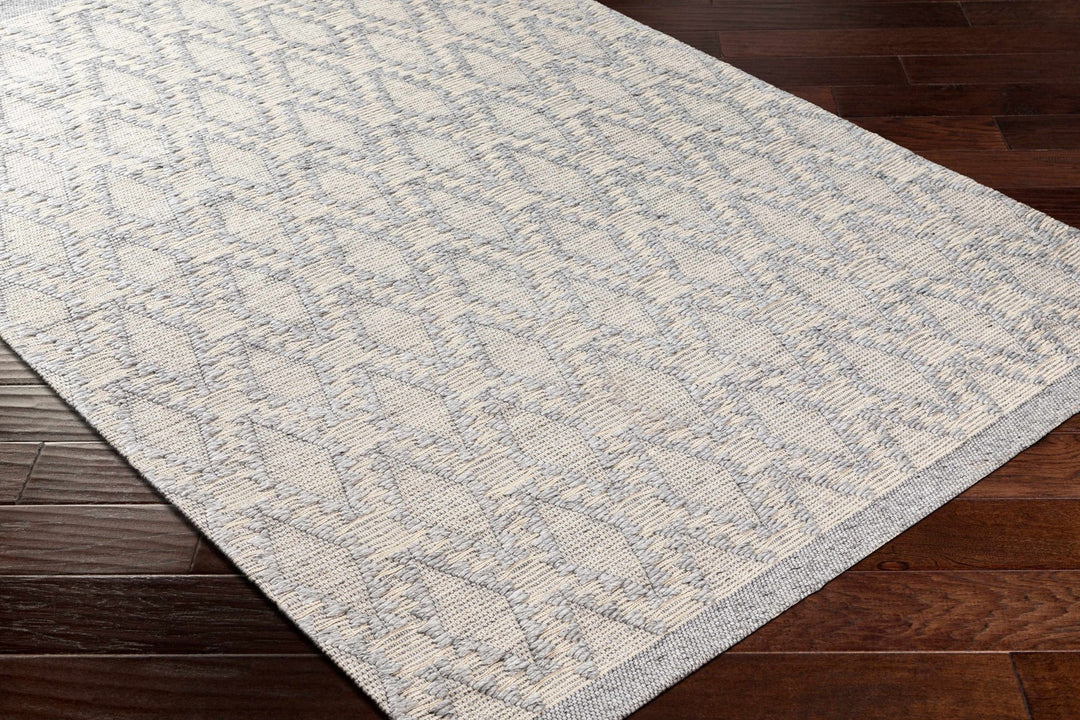 Yank Bohemian Design Gray Hand Woven Wool Rug - The Rug Decor
