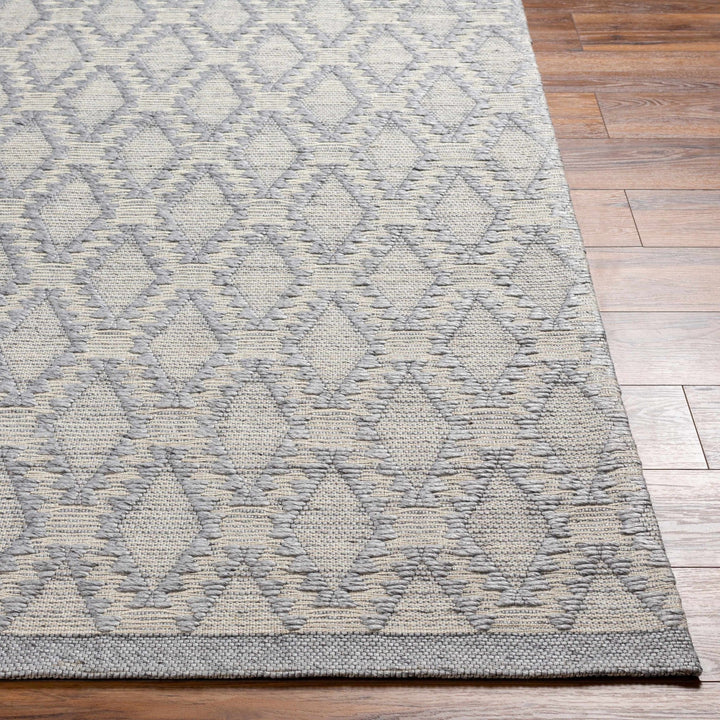 Yank Bohemian Design Gray Hand Woven Wool Rug - The Rug Decor