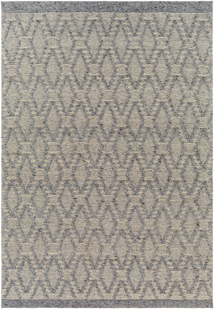 Yank Bohemian Design Gray Hand Woven Wool Rug - The Rug Decor