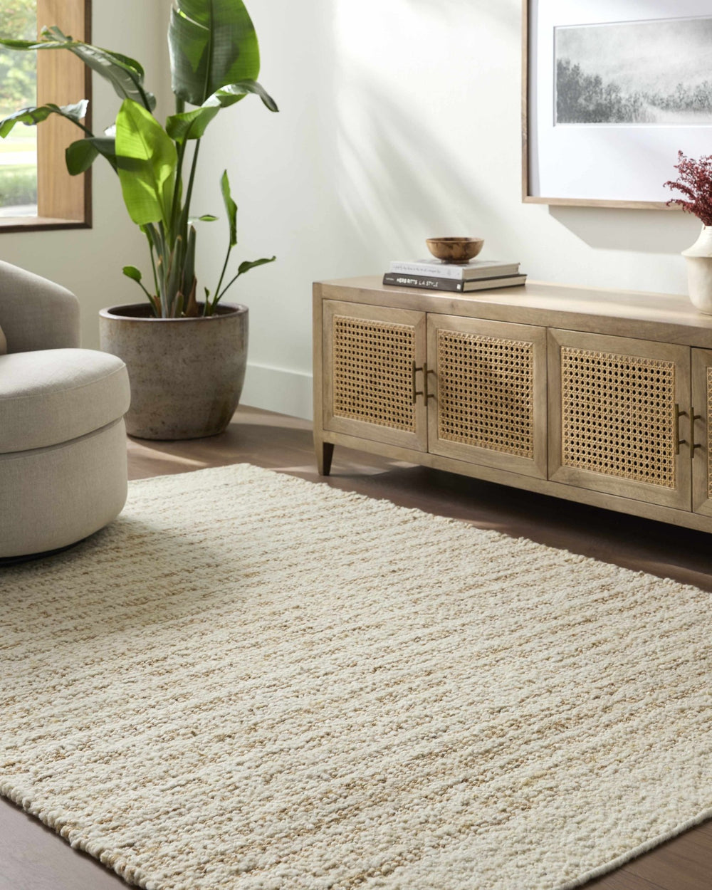 Yaron Contemporary Style Beige Hand Woven Area Rug - The Rug Decor