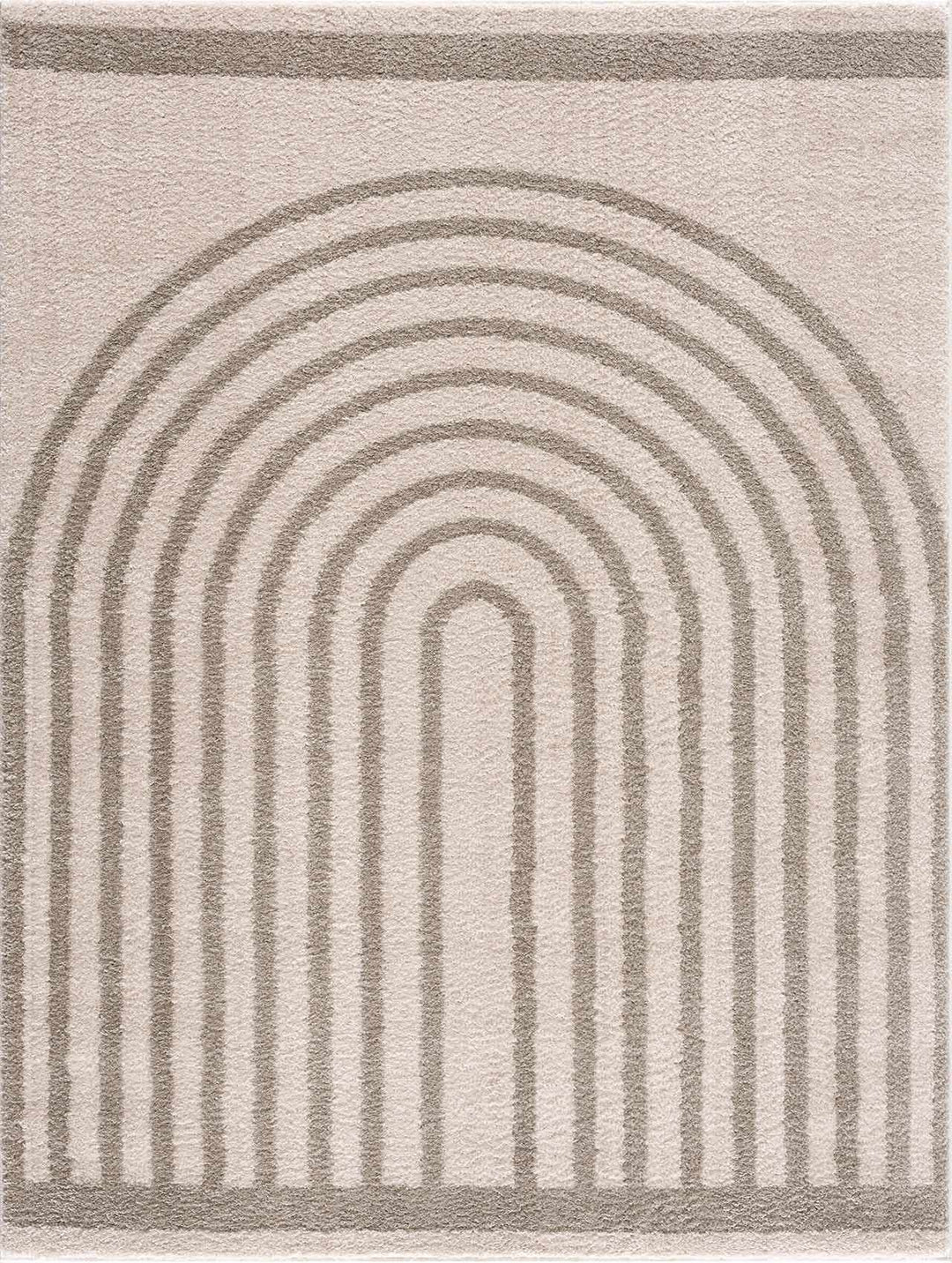 Yasuo Modern Geometrical Beige And Gray Washable Area Rug - The Rug Decor