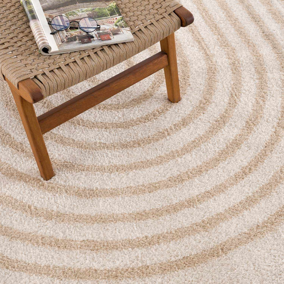 Yasuo Modern Geometrical Beige And Tan Rug - The Rug Decor